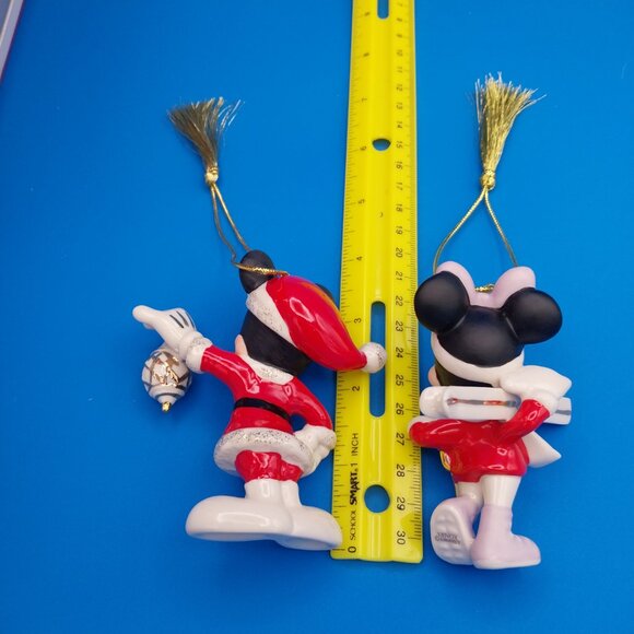Lenox Skiing Minnie & 2016 Mickey Ornament - Picture 6 of 8